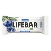 Batoniki - Lifefood Baton daktylowy z jagodami raw bez dodatku cukrów bezglutenowy 40 g Bio - miniaturka - grafika 1