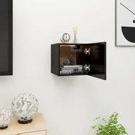 Szafki RTV - vidaXL Lumarko Wisząca szafka telewizyjna, czarna, 30,5x30x30 cm 804484 - miniaturka - grafika 1