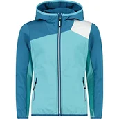 Kurtki i płaszcze dla dziewczynek - CMP - Kid G Jacket Fix Hood, Girl, Acqua, 128 - miniaturka - grafika 1