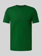 Koszulki męskie - T-shirt o kroju slim fit z czystej bawełny z nadrukiem z logo - miniaturka - grafika 1