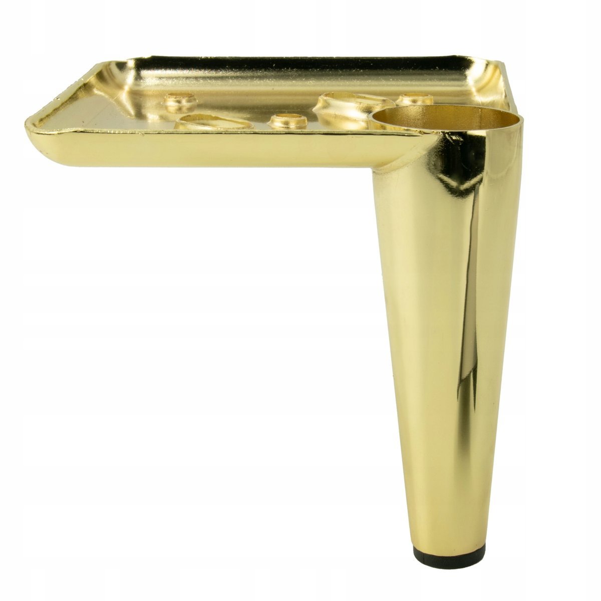 Noga meblowa Szpilka złoty jasny chrom wysokość 10 cm