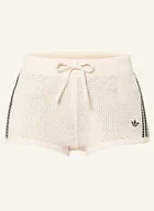 Spodenki damskie - Adidas Originals Szorty Originals Premium Crochet Sprinter weiss - miniaturka - grafika 1