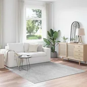 Dywany - Antypoślizgowy dywan shaggy Szary 200 x 200 cm PP vidaXL - miniaturka - grafika 1