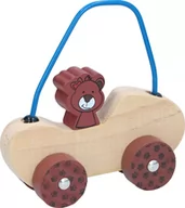Samochody i pojazdy dla dzieci - Pojazd autko drewniane dla niemowląt MARIONETTE - miniaturka - grafika 1