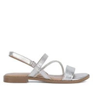 Sandały damskie - Sandały Lasocki EST-AFIONA-12 Srebrny - miniaturka - grafika 1