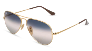 Okulary przeciwsłoneczne - Aviator Ray-Ban Okulary przeciwsłoneczne Metal II 0RB3689 001/GE Złoty - grafika 1