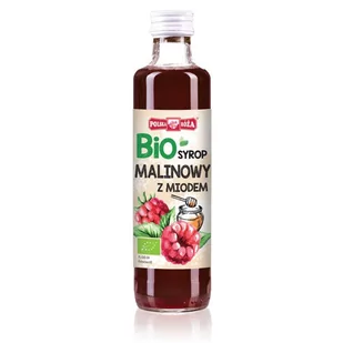 Polska Róża Syrop malinowy B/C BIO 250ml - Syropy i koncentraty owocowe - miniaturka - grafika 1