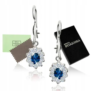 Piękne Kolczyki Srebrne 925 Wiszące Eleganckie - Kolczyki - miniaturka - grafika 1