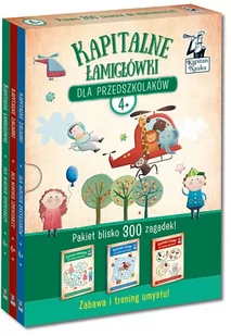Pakiet: Kapitalne łamigłówki dla przedszkolaków 4+ - Książki edukacyjne - miniaturka - grafika 1