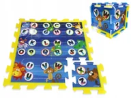 Puzzle - Puzzle piankowe edukacyjna mata dla dzieci ALFABET zwierzęta 93x93cm ZA3148 - miniaturka - grafika 1