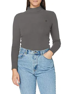 G-STAR RAW Xinva Slim Turtle Top Top Top, Szary (Lt Building D18039-c515-8166), XXS - Koszulki i topy damskie - miniaturka - grafika 1