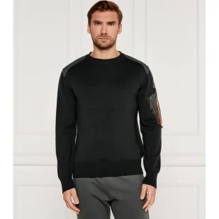 PARAJUMPERS Wełniany sweter BRAW Regular Fit - Swetry męskie - miniaturka - grafika 1