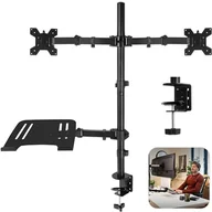 Uchwyty do monitorów - Podwójne ramię do monitora 13"-32" z podstawką na CMA20L Audizio one size null - miniaturka - grafika 1