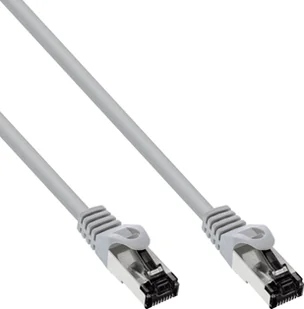 InLine InLine® Patch Cable S/FTP PiMF Cat.8.1 halogen free 2000MHz grey 0,5m - Kable komputerowe i do monitorów - miniaturka - grafika 1
