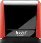 Pieczątki - Trodat PIECZĄTKA TRODAT 4913 CZERWONA - PODUSZKA CZARNA 58X22MM - miniaturka - grafika 1