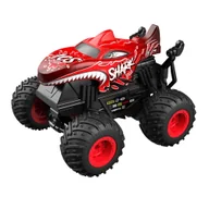 Maty edukacyjne - Dryfujący samochód z pilotem czerwony, z rekinem - miniaturka - grafika 1