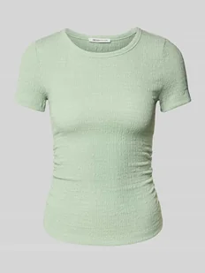 T-shirt o kroju regular fit z efektem gniecenia - Koszulki i topy damskie - miniaturka - grafika 1