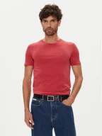 Koszulki męskie - Tommy Jeans T-Shirt Jaspe DM0DM20363 Czerwony Slim Fit - miniaturka - grafika 1