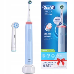 Oral-B Pro 3 3770 CrossAction Niebieski - Szczoteczki elektryczne - miniaturka - grafika 1