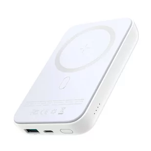 Joyroom power bank 10000mAh 20W Power Delivery Quick Charge magnetyczna ładowarka bezprzewodowa Qi 15W do iPhone kompatybilna z MagSafe biały (JR-W020 - Powerbanki - miniaturka - grafika 1