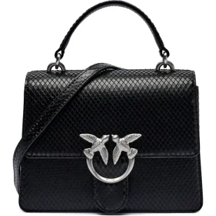 Pinko Skórzana listonoszka LOVE ONE TOP HANDLE MINI - Torebki damskie - miniaturka - grafika 1