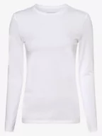 Bluzki damskie - Opus - Damska koszulka z długim rękawem  Smilla, biały - miniaturka - grafika 1