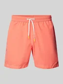 Kąpielówki męskie - Spodenki kąpielowe z ozdobnymi szwami w kontrastowym kolorze model ‘Uni’ - miniaturka - grafika 1