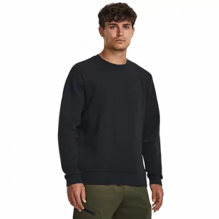 Męska bluza treningowa nierozpinana bez kaptura Under Armour UA Unstoppable Flc Crew - czarna - UNDER ARMOUR - Koszulki sportowe męskie - miniaturka - grafika 1