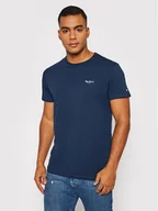 Koszulki męskie - Pepe Jeans T-Shirt Original Basic 3 N PM508212 Granatowy Slim Fit - miniaturka - grafika 1