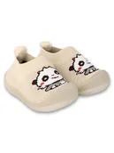 Buty dla chłopców - Chłopięce kapcie panda beżowe Befado - miniaturka - grafika 1