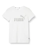 Koszulki i topy damskie - PUMA Ess+ Metallic Logo Tee Koszulka Damska - miniaturka - grafika 1