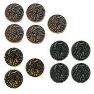 Gry planszowe - Wężouści Zestaw 12 Metalowych Monet - miniaturka - grafika 1