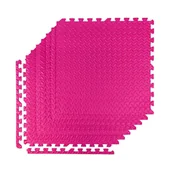 Maty do ćwiczeń - Mata amortyzująca Sapphire SG-006 puzzle 122 x 240 cm - różowa - miniaturka - grafika 1