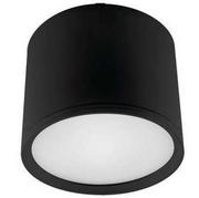 Lampy sufitowe - Ideus LAMPA sufitowa ROLEN LED 03781 okrągła OPRAWA metalowa LED 10W 4000K tuba czarna 03781 - miniaturka - grafika 1