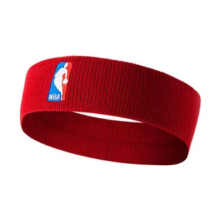 Nike, Opaska na głowę, Headband NBA 654, czerwona - Ściągacze i opaski sportowe - miniaturka - grafika 1