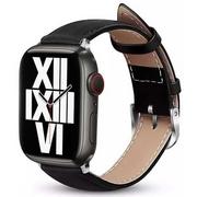 Akcesoria do smartwatchy - Crong Pasek Noble Band do Apple Watch 42/44/45/49 mm Czarny - miniaturka - grafika 1