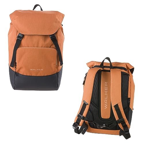 Walker 42129-026 - Lifestylowy plecak Sol Coconut z główną przegrodą, przegrodą na laptopa, ergonomiczną wyściółką pleców, klamrami, wodoodporny, ok. 25 l pojemności