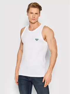 Koszulki męskie - Emporio Armani Underwear Tank top 110828 2R512 00010 Biały Slim Fit - grafika 1
