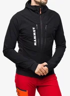Kurtki męskie - Kurtka softshell Mammut Aenergy SO Hybrid Hooded Jacket - black - miniaturka - grafika 1
