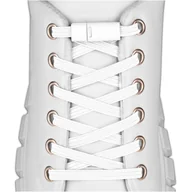 Akcesoria obuwnicze - Elastyczne sznurówki do butów bez wiązania białe zapinki na magnes 100 cm - miniaturka - grafika 1