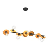 Lampy sufitowe - Token lampa wisząca 8xE27 czarna/pomarańczowa 1428/8 - miniaturka - grafika 1