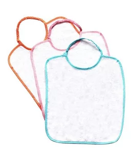 Poupy Poupy, Śliniak bawełniany, Frotte, 6m+, 3 szt. - Śliniaki i fartuszki - miniaturka - grafika 1