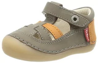 Buty dla chłopców - Kickers Buty dziecięce Sushy Baby, Pomarańczowy khaki, 19 EU - grafika 1