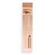 Akcesoria i kosmetyki do stylizacji brwi - Makeup Revolution Instant Brow Hair Pen Pisak do Brwi Cool Brown - miniaturka - grafika 1