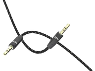 Kable - Kabel audio Jack 3.5 mm ISY IAU-1000 Pozłacany 1.5m Czarny - miniaturka - grafika 1