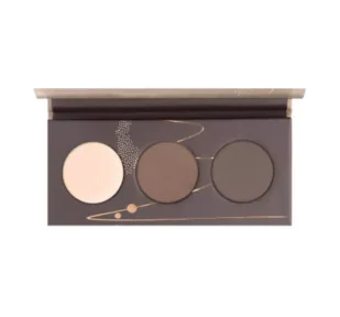 HEAN - BROW PALETTE WITH FIXING WAX - Paletka do stylizacji brwi z woskiem utrwalającym - SET 01 - BLOND / BROWN - 6 g - Akcesoria i kosmetyki do stylizacji brwi - miniaturka - grafika 1