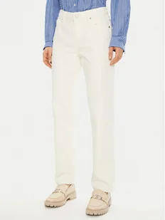 Tommy Hilfiger Jeansy WW0WW44331 Biały Regular Fit - Spodnie damskie - miniaturka - grafika 1