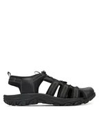 Sandały męskie - Lasocki Sandały RIKO-01 MB Czarny - miniaturka - grafika 1