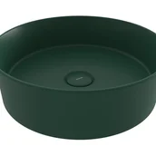 Umywalki - BOCCHI SOTTILE Umywalka nablatowa 38cm Zielona - miniaturka - grafika 1