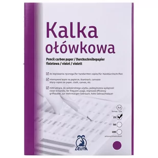 Delfin Kalka ołówkowa A4 fioletowa op.25 - Kalki - miniaturka - grafika 1